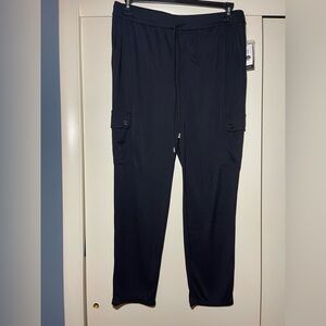 Women’s Nine West Lightweight Black Cargo Pants NWT size 14